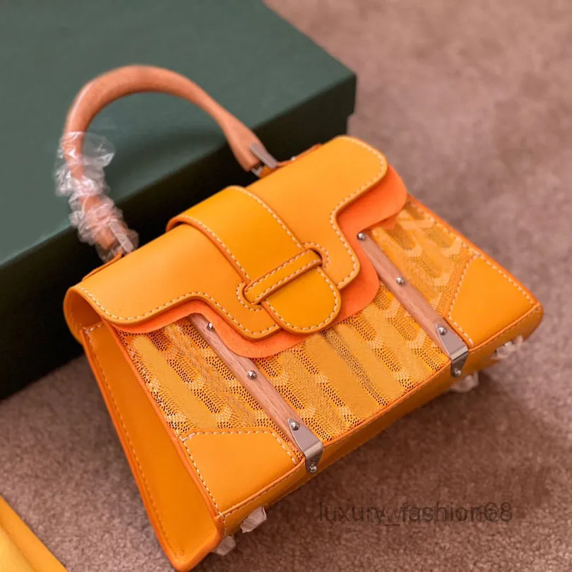 حقائب الكتف مصمم حقيبة Sac Saigon Mini Pvc Leather Handbags Fashion Bags Gift التعبئة 2022 أعلى جودة