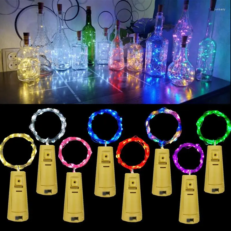 Saiten 5 stücke Weinflasche Lichter mit Kork LED String Licht Kupferdraht Fee Girlande Weihnachten Urlaub Party Hochzeit Dekoration