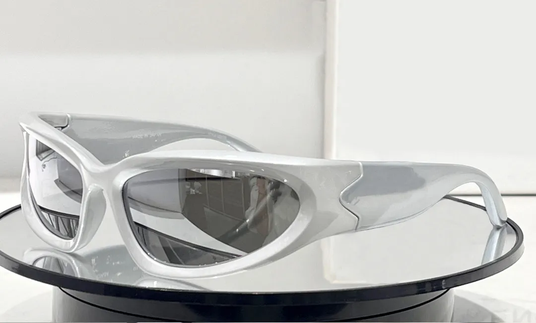 Silver Eyeglasses Frames Shield Sunglasses With... From  display picture 1