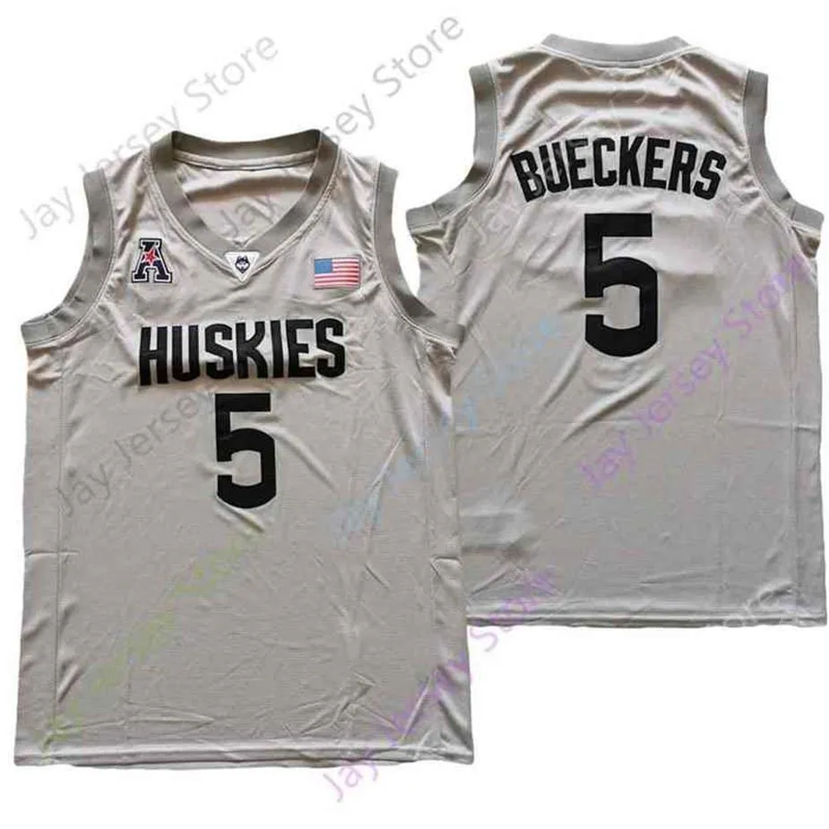 NCAA College Baseketball Connecticut Uconn Huskies Jersey 5 Paige Bueckers Grey все сшитые размеры S-3XL239Y