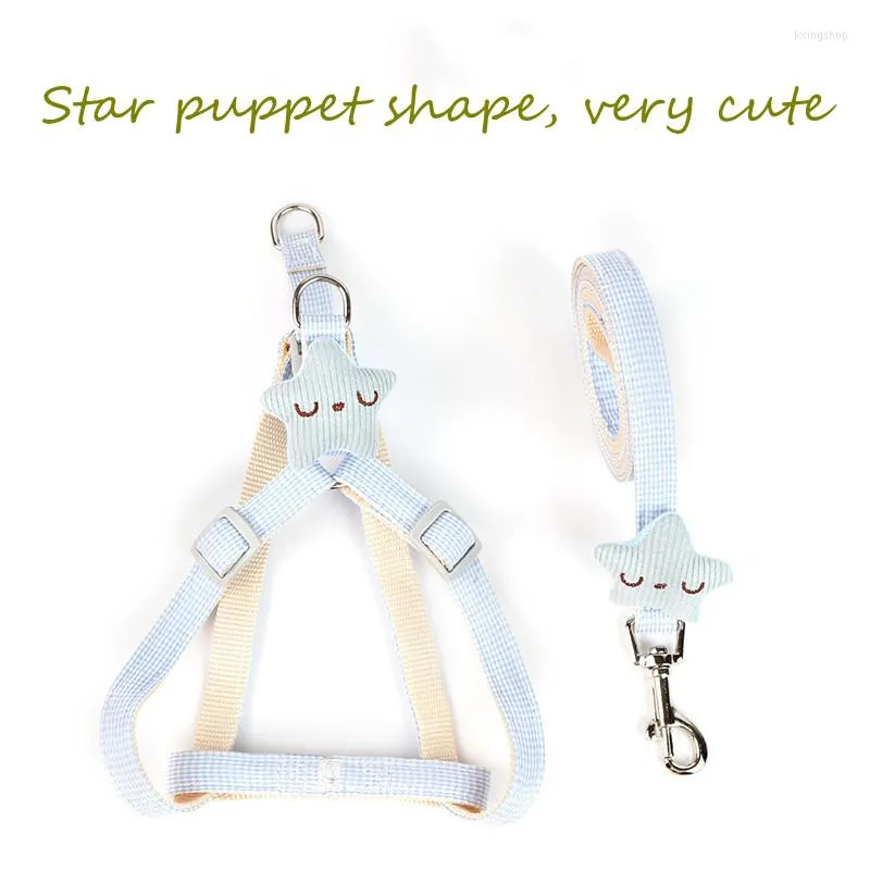 Colliers pour chiens Pet Traction Rope Star Chest And Back Fresh Lovely Small Medium-size