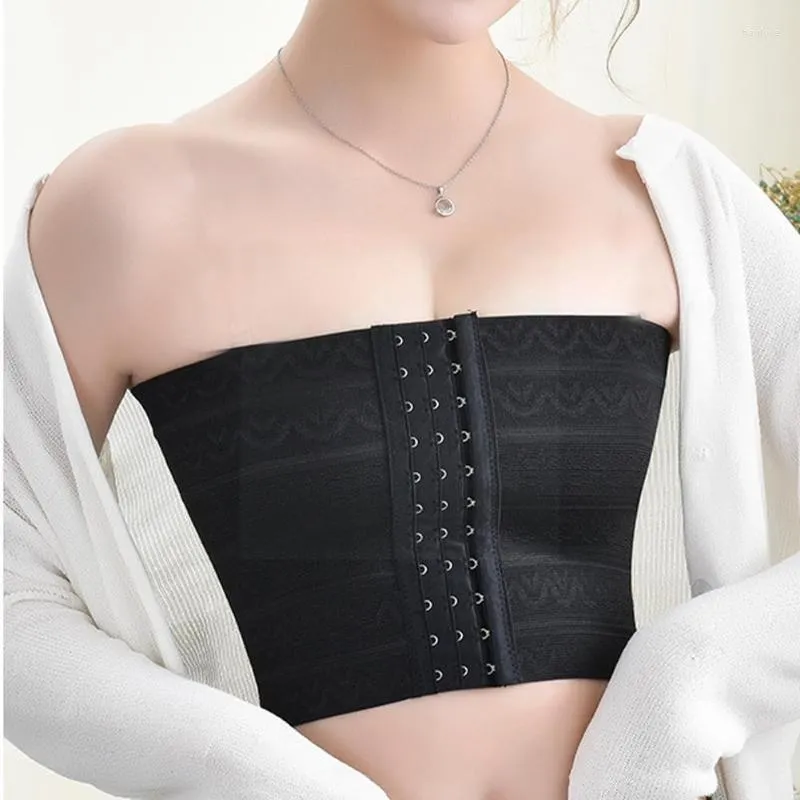 Dames Shapers Lesbian Breathable Buckle Short Chest Borst Binder Bra Grootte Intimates Straps Shaperwear Tops Trans met M-XXL T O7J4