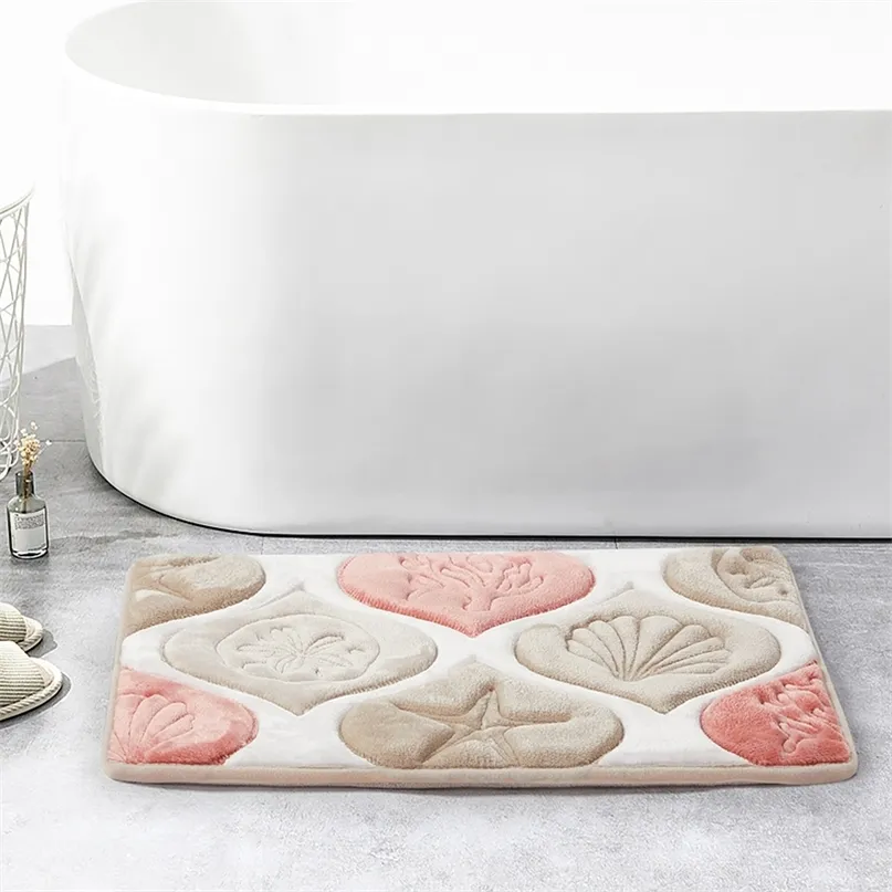 Tapis Drymax Dernier tapis de bain en mousse à mémoire de forme Super absorbant Motif floral à séchage rapide Tapis d'accent à la mode Tapis classique pour le salon 220829