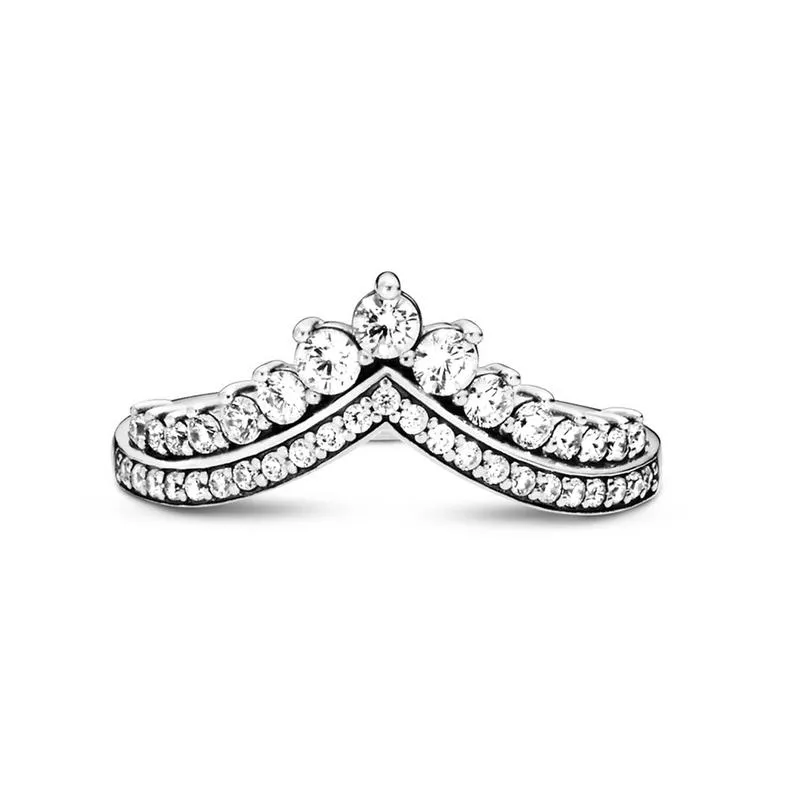 Women Rings - Sparkling Princess Wishbone Ring - Women's Daily Gifts