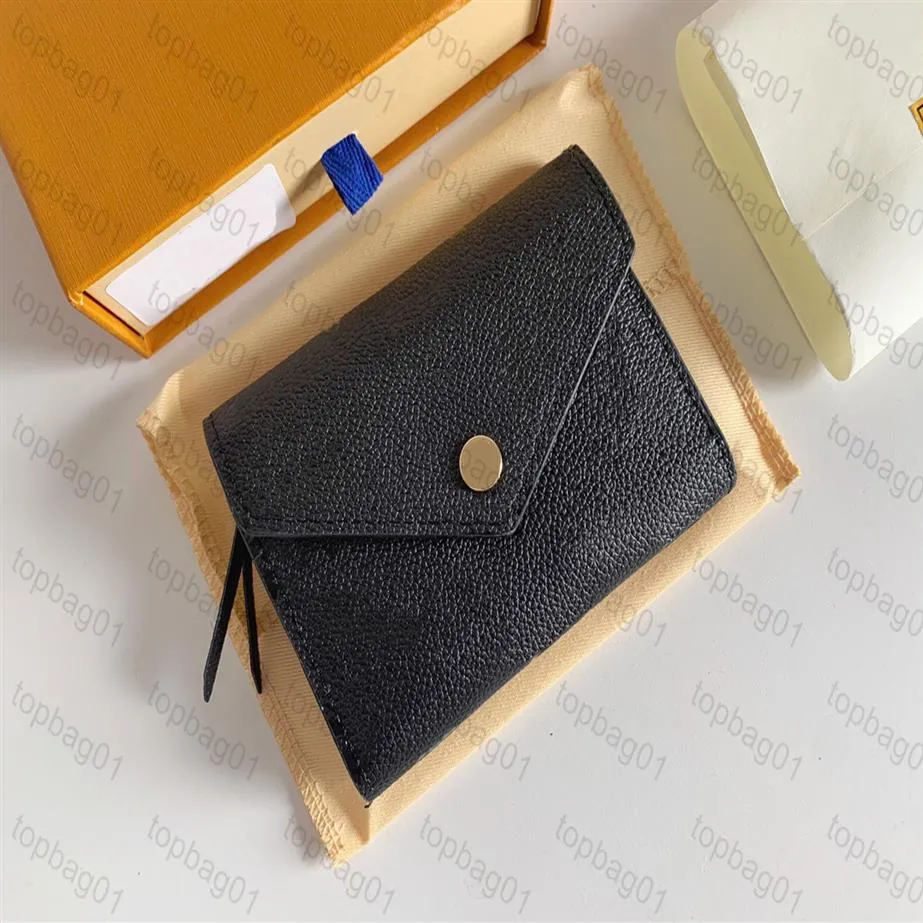 مصممون عالي الجودة من مصممي المحافظ المحفظة حقيبة أزياء قصيرة فيكتورين محفظة أحادية النقوش