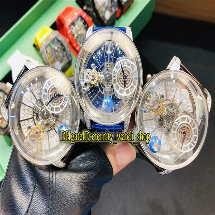 Статическая версия роскошные часы CR7 Epic x Chrono Астрономический турбийон скелетный скелетный набор швейцарских кварцевых мужчин Watch Diamond Cas289d