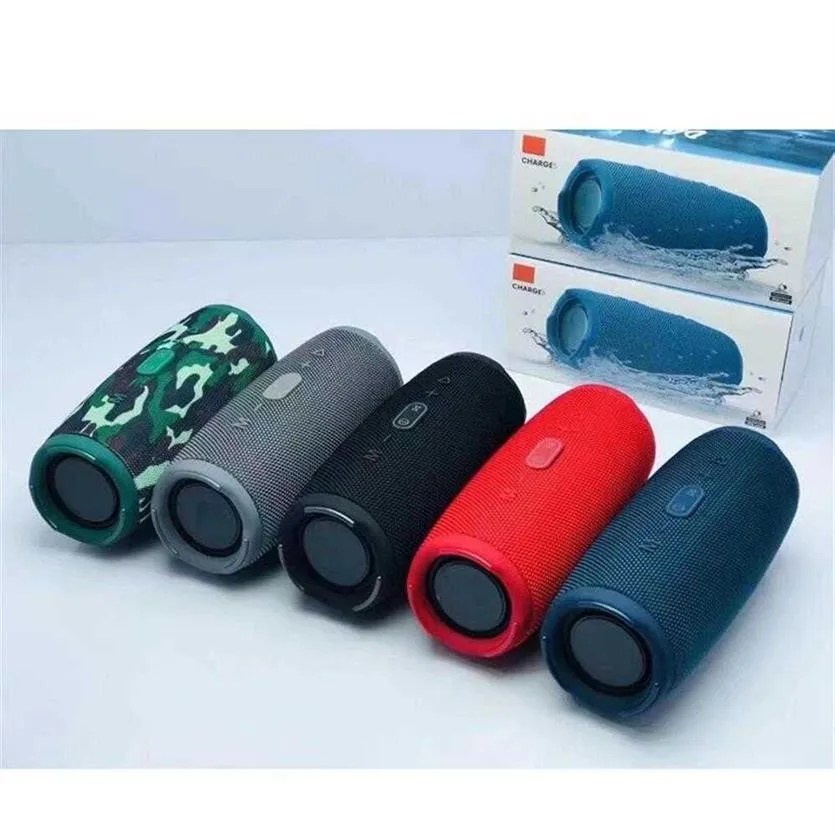 Charge 5 Bluetooth-Lautsprecher, tragbare Mini-Wireless-Subwoofer-Lautsprecher für den Außenbereich, unterstützt TF-USB-Karte, DHL a45287l