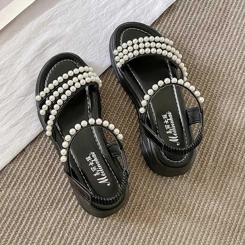 Sandals Fashion Women Korean Style Platform Comfortable Roman Wide Foot Fat Special Shoes For