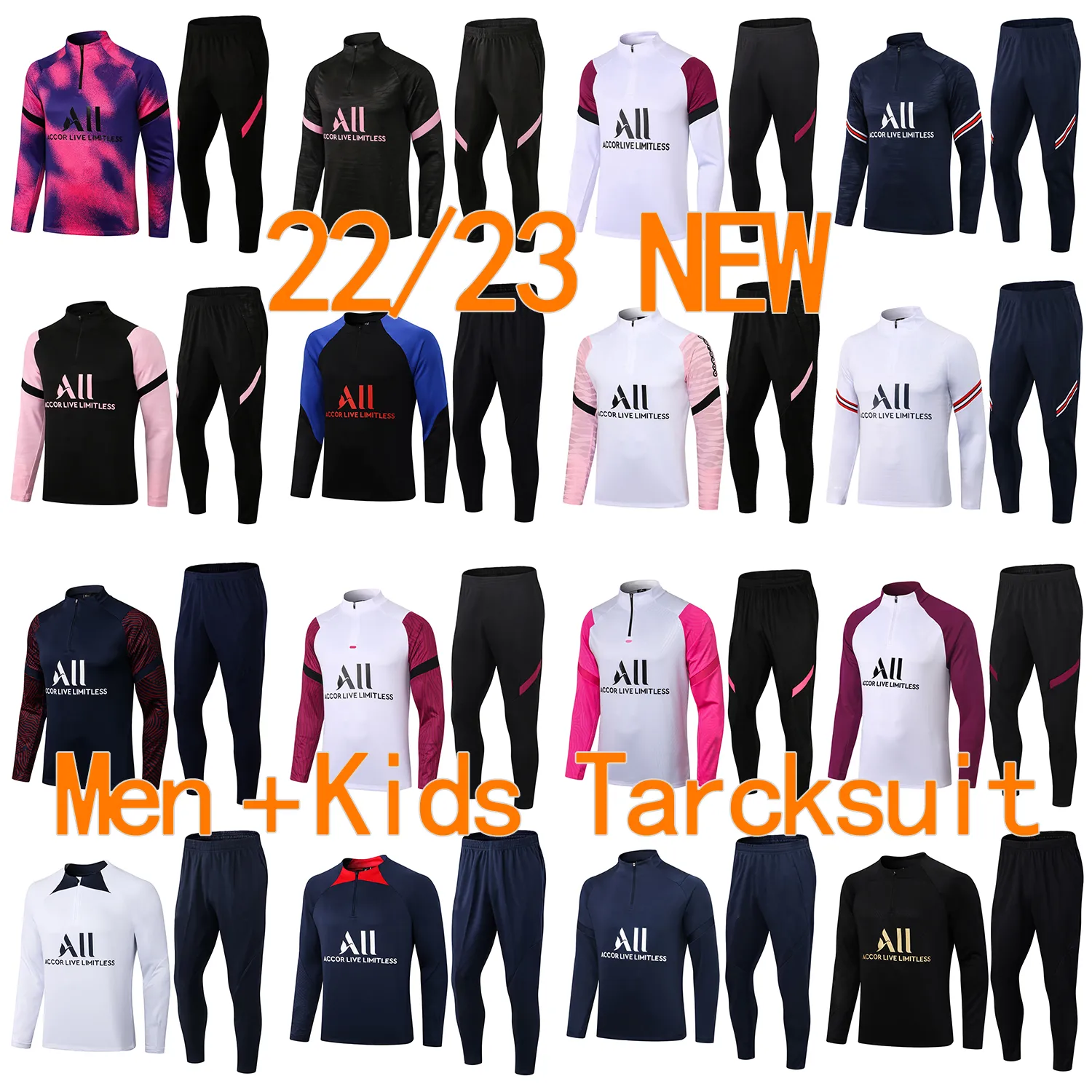 2022/23 DARWIN Men Adults Football Tracksuit Soccer Training Suit Set