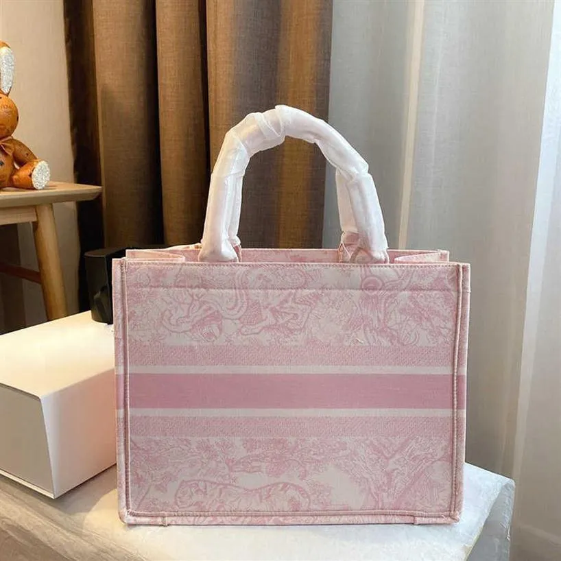 حقائب مصممة Dupe الشهيرة تحمل اللون الوردي الحجم الكبير التطريز الفاخرة أكياس امرأة عتيقة الكتف النسائية كيس Femme Luxe Broder2510