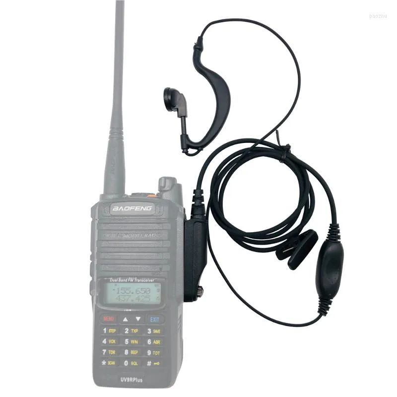 Walkie talkie vattent￤t baofeng uv-9r plus ￶ronstycke f￶r HF UHF Transceiver UV9R A58 BF-9700 Tv￥v￤gs radiohuvudets h￶rlur