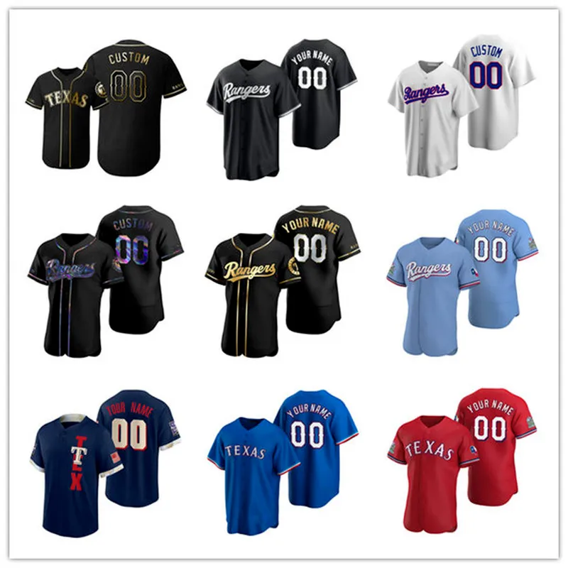 Jersey de béisbol personalizado 5 Corey Seager 48 Jacob Degrom Nolan Ryan Marcus Semien 2023 City Connect Josh Smith Adolis García Kole Calhoun Jon Gray Hamilton Martin