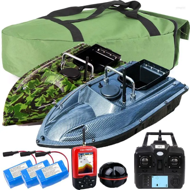 Fisch Finder 500M LED RC Angeln Köder Boot GPS Fishfinder Schnellboot Karpfen Haken Pfosten Mit Position Handtasche Sonar sensor