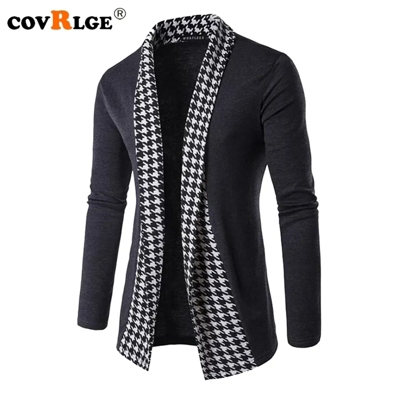 Mens Sweaters Covrlge Autumn Winter Classic Cuff Knit Cardigan High Quality Men Knitted Coats Male Knitwears MZL046 220826