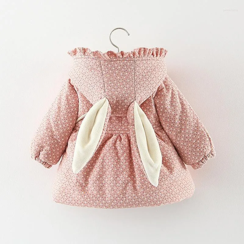 Orentes para baixo casaco com capuz Jaqueta de bebê outono inverno meninas calorosas nascidas roupas infantis roupas de menina