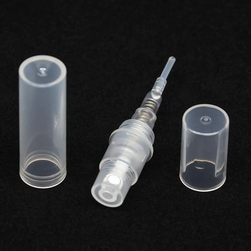 Bottiglie di plastica per mini profumo da 5 ml Bottiglie di atomizzatore spray da viaggio vuote Contenitori per imballaggio cosmetico