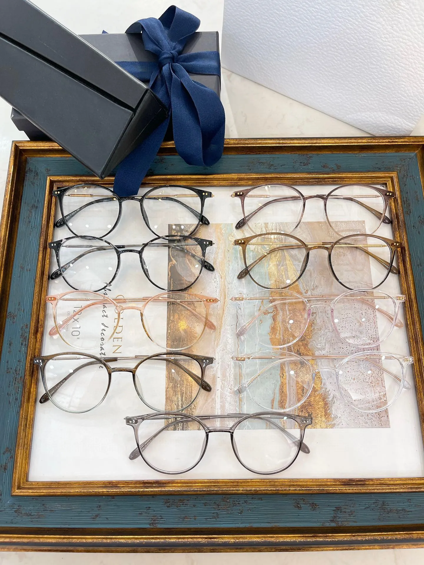 Les lunettes pour hommes et femmes cadres Cadre Cadre Clair Lens Mens Womens 00004 Dernière boîte aléatoire