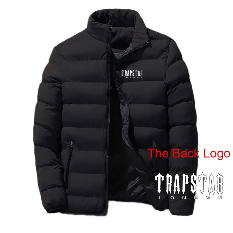 Mens Hoodies Sweatshirts Trapstar London Winter Stand Collar Bomullsjackor Långa ärmar Dragkedja Windbreaker Outwear Tops kläder 220829