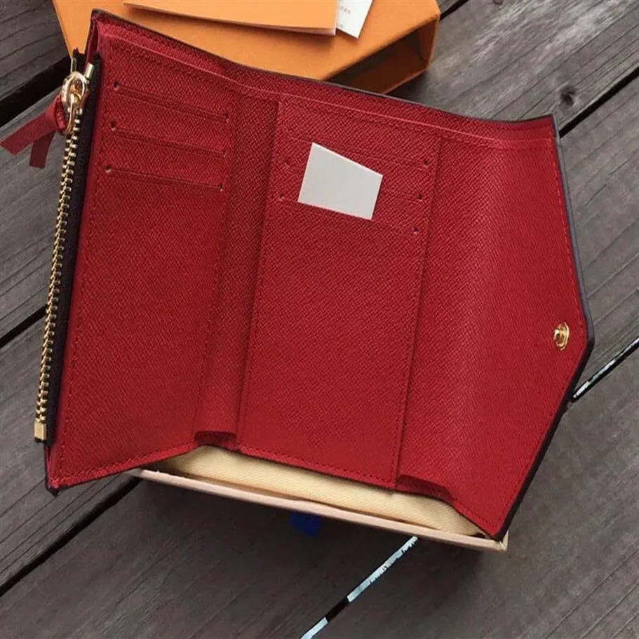 مصمم جودة المرأة قصيرة محفظة جلدية كاملة لألوان متعددة المحفظة محفظة النساء محفظة كلاسيكية سحاب الجيب CH249Q