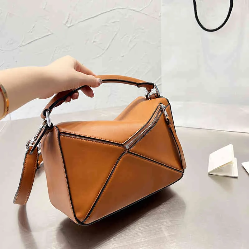 Shoulder Bags Evening Handbag Tote Designer Women Geometrical Jigsaw Puzzle Crossbody gre