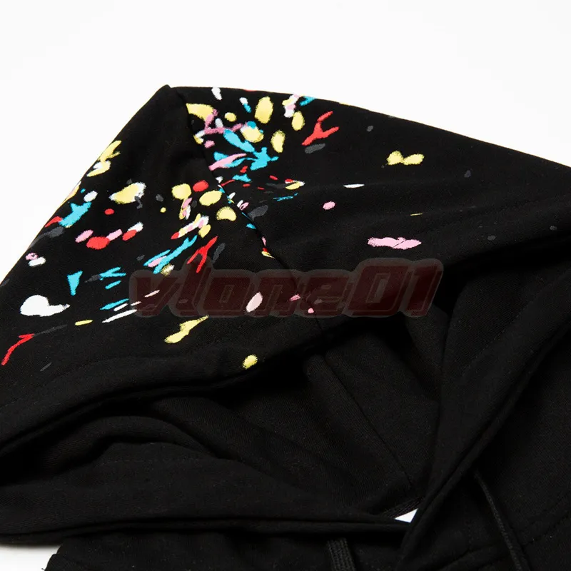 New Designer Hooded Hoodies Mens Fashion Colored Fireworks Printing Sweatshirts Couples Casual Loose Sweater Asian Size M-2XL