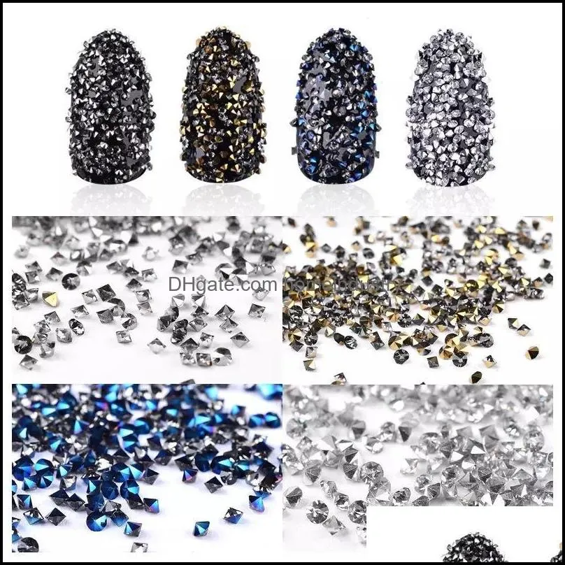 Nagelkonstdekorationer nagelkonstdekorationer diy ab mini små glas strass ädelstenar mikro pixie kristall glitter naglar dekoration manicur dhwmh