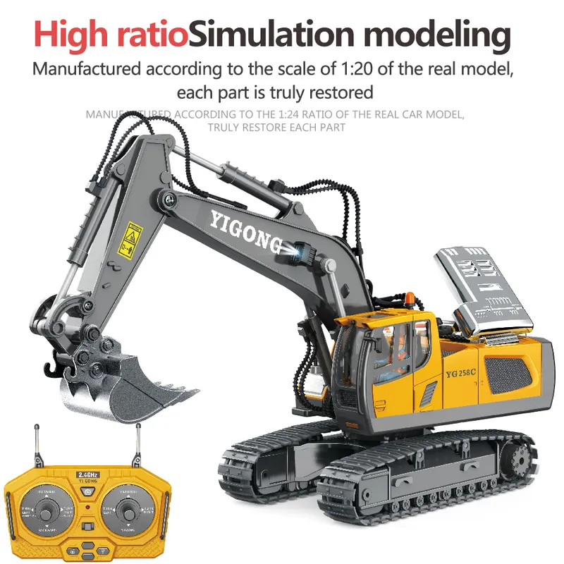 Gas powered hotsell rc excavator
