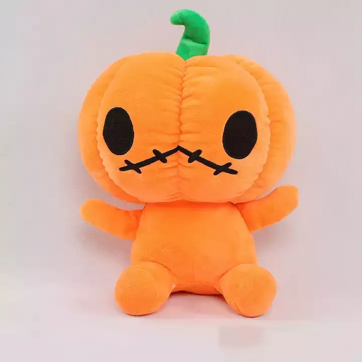 Nouveau dessin animé personnalisé Halloween en peluche citrouille peluche animaux décorations de noël enfants cadeaux de vacances d'anniversaire