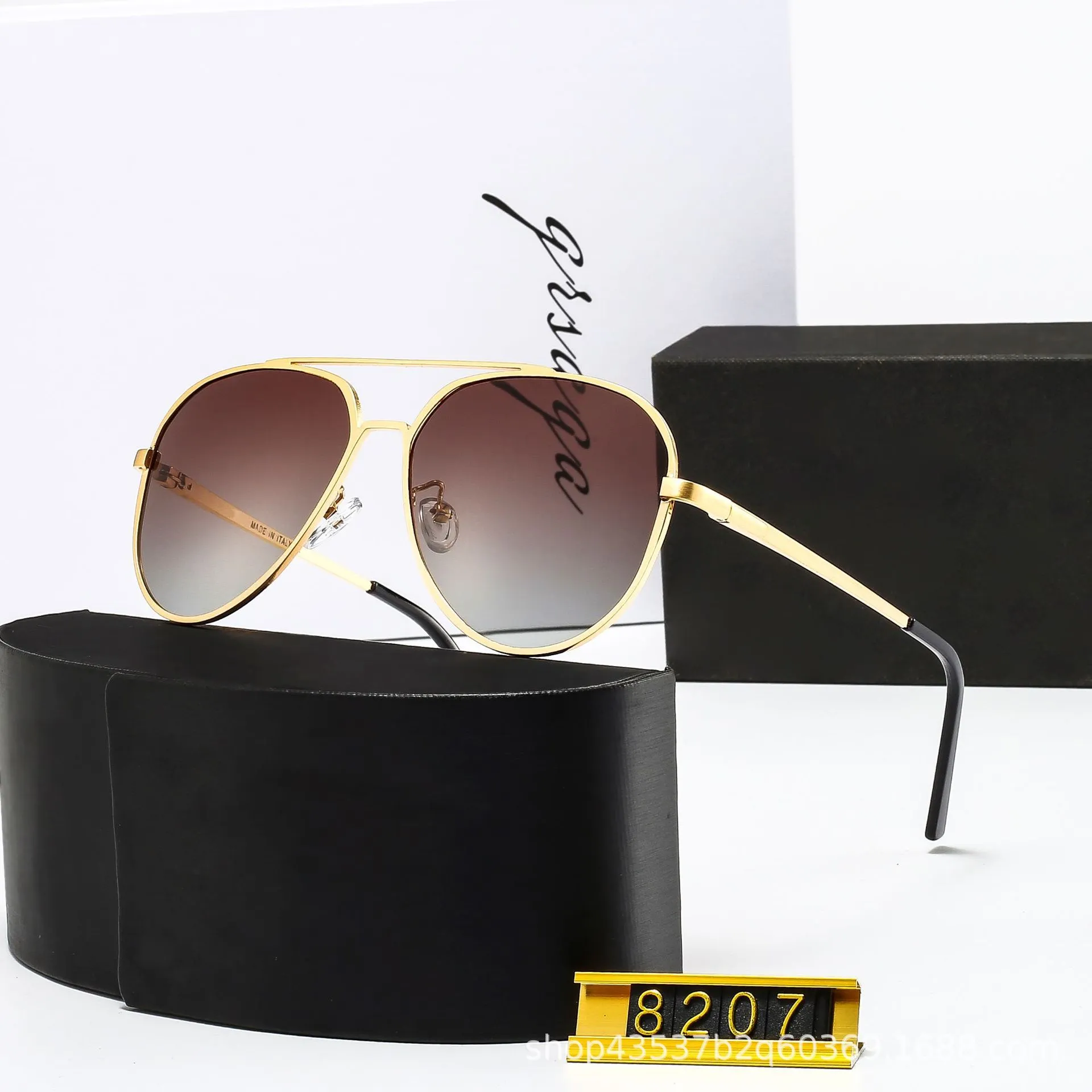その他 Ry Pilot Sunglasses Polarized for Men & Women - Tan Lens