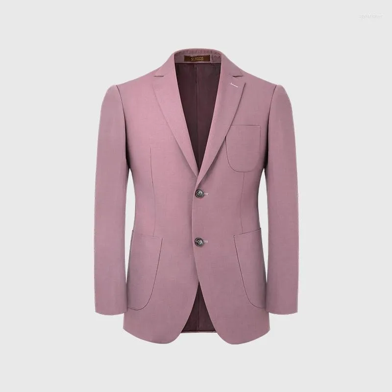 Light Purple Slim Fit Mauve Suit Mens Set With Blazer And Pant 28