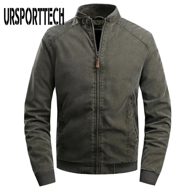 Мужские куртки Ursporttech Jacket Мужчины Осень Зимняя армия военные куртки мужские слои. Повседневная одежда верхней одежды Парка мужская куртка 220829