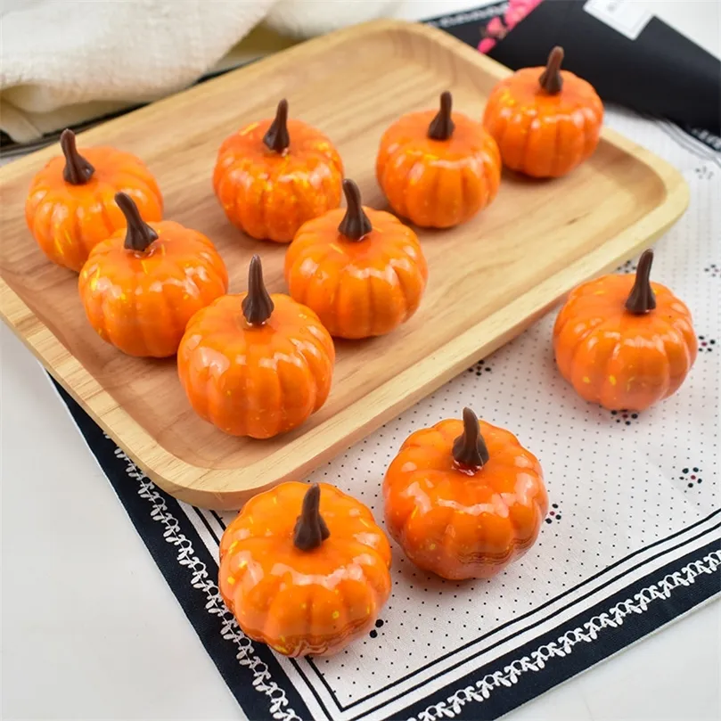 Autres Fournitures De Fête D'événement 12 PCS 55cm Mini Citrouille Artificielle Halloween Citrouille Guirlande Décoration Accessoires DIY Tir Décoration Props 220829