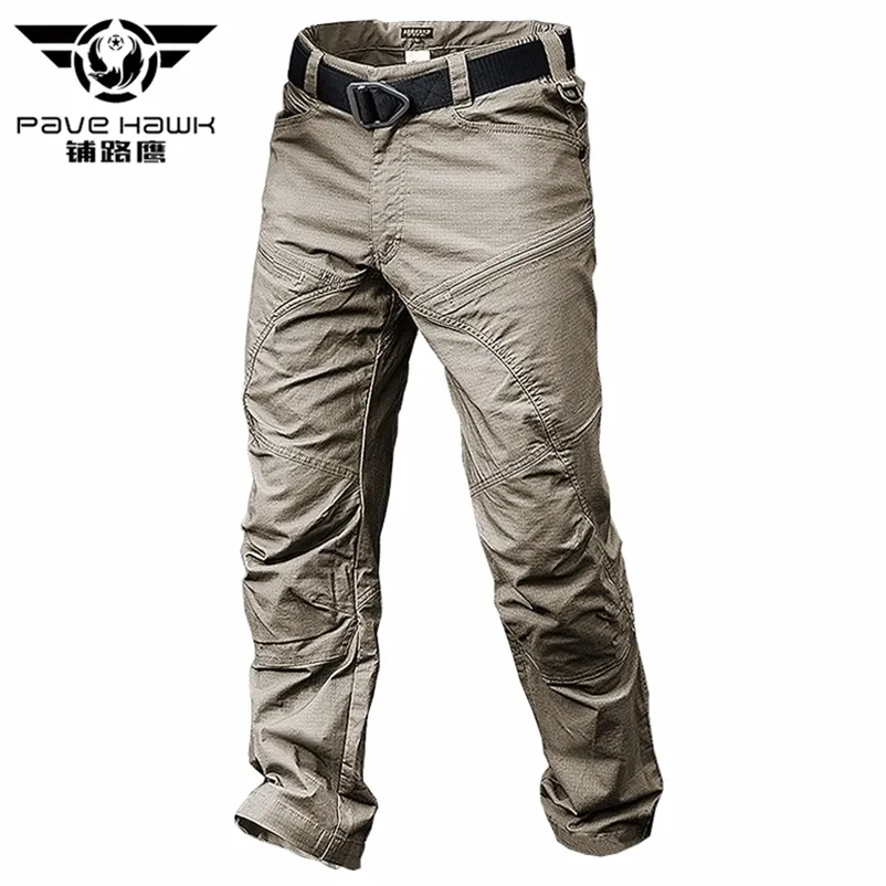 Pavehawk Summer Cargo Pants Men Khaki Black Camouflage Army Tactical Military Work Casual byxor jogger Sweatpants Streetwear 220719