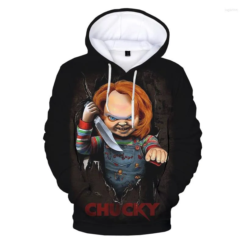Chucky Hoodie 3d Print Horror Movie Zipper Hoodies IT PENNYWISE IT