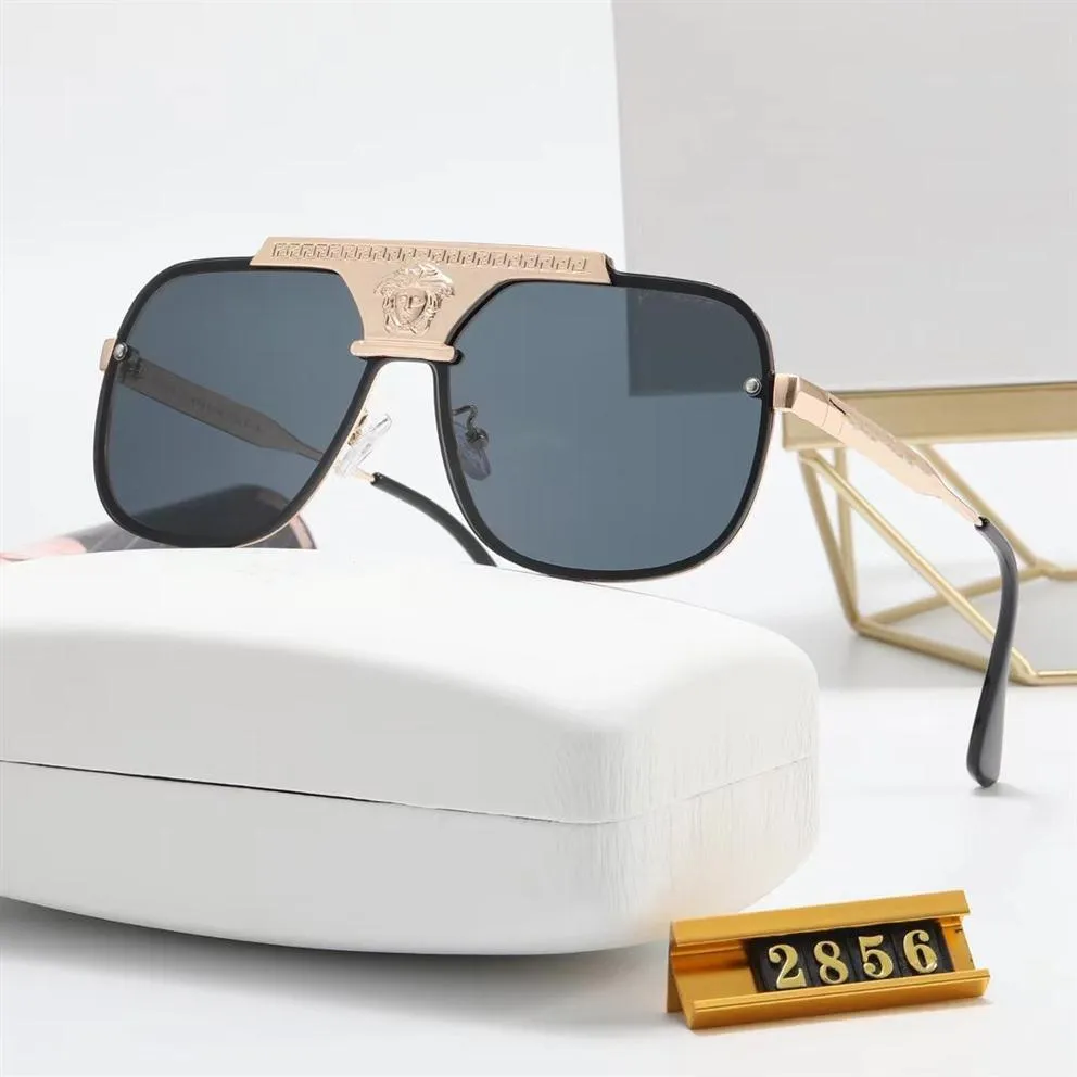 عالي الجودة 2856 Medusaity Designer نظارات شمسية للنظارات الخشبية للرجال للرجال أزياء نظارات شمس بافالو مع صندوق مربع 289F