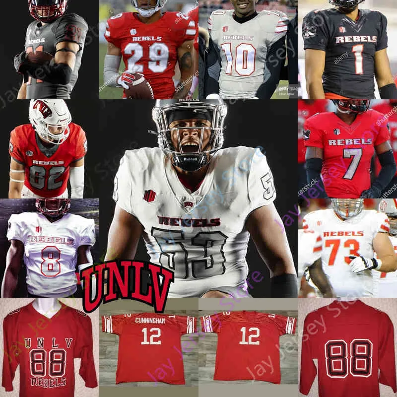 Американский колледж футбол Американский колледж Футбол Wear Unlv Rebels Football Jersey College Randall Cunningham Kenyon Oblad Charles Williams Randal Gr