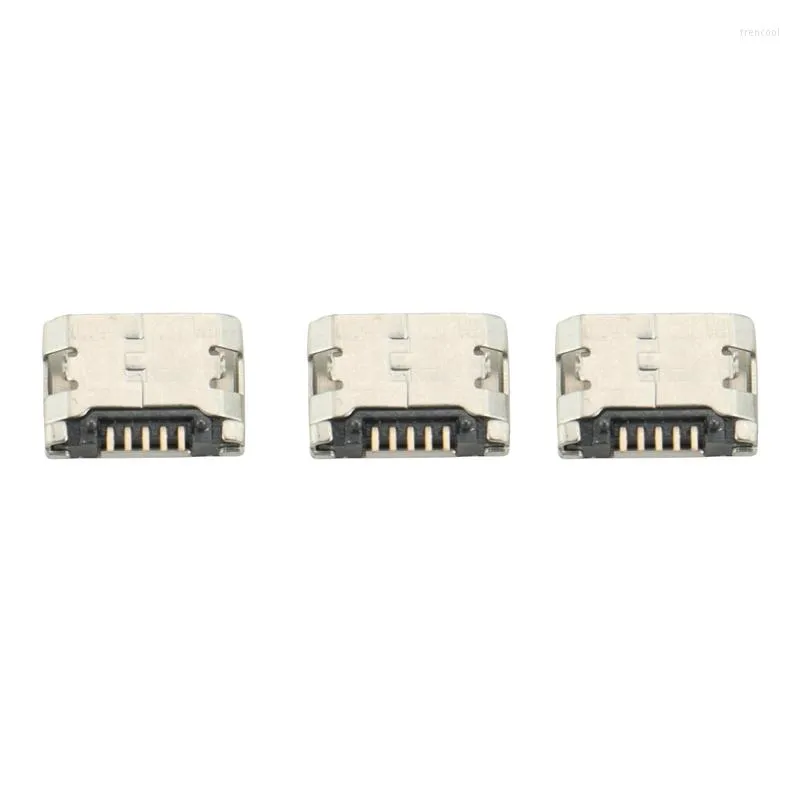 Computerkabels 100 stks Micro-USB 5pin Dip No Side B Type platte mond zonder krullende vrouwelijke connector voor mobiele telefoon Mini USB-aansluiting