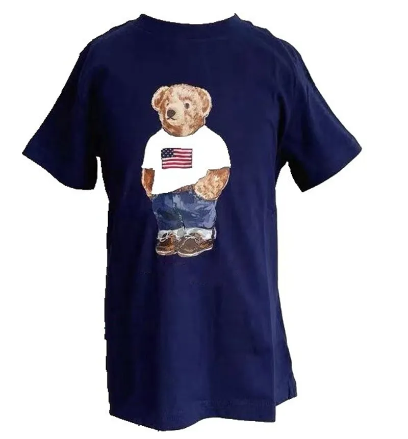 Мужские половые дизайнерские дизайнерские медведь с коротким рукавом с коротки