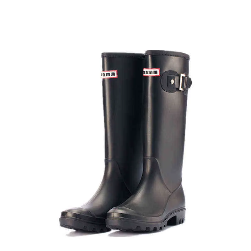 Casual Shoes Insulated Rubber Rainboots Women's Rain Boots Waterproof Knee-high Wellies Wellington Galoshes Mid Calf Boot Green Paris