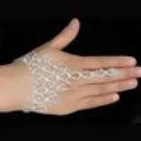 Wedding Jewelry Rhinestone Finger Ring Hand Harness Hand Harness Bangle Bri