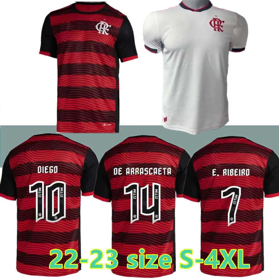 CR Flamengo Soccer Jersey Fans Player Version Flamenco 22 23 David Luiz