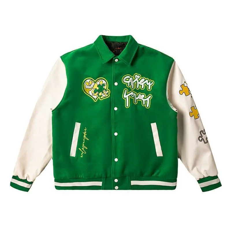 DHgate.com:Mens and Womens Vintage Baseball Varsity Jackets