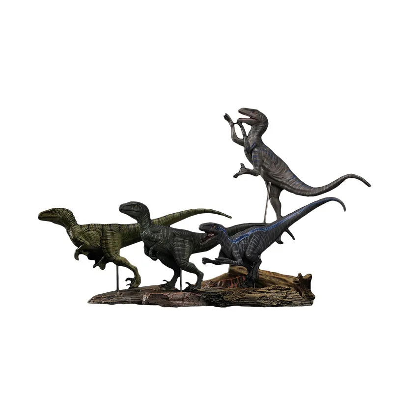 Figuras de juguete de acción Nanmu 1 35 Velociraptor Team Raptor Dinosaur Baldwin Caesar Diana Edgar Figura humana Cantidad limitada con caja al por menor 220829