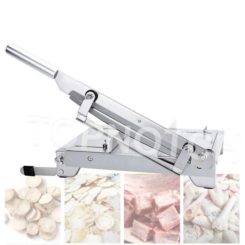 Kaburga Kesme Bıçağı Manuel Kemik Kesme Makinesi Kıyılmış Paslanmaz Çelik Et Dilimleyici Biftek Kuzu Pirzolası Giyotin