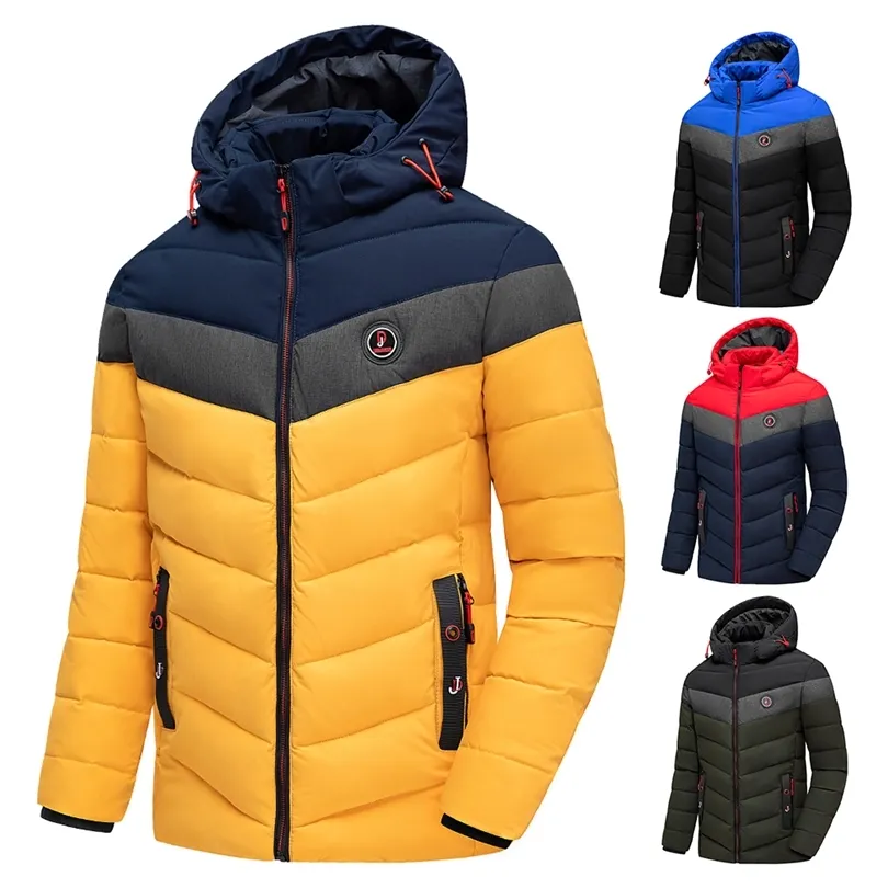 Mens Down Parkas TFU hommes hiver marque décontracté chaud épais imperméable veste Parkas manteau hommes vêtements d'extérieur automne coupe-vent chapeau Parkas veste hommes 220829