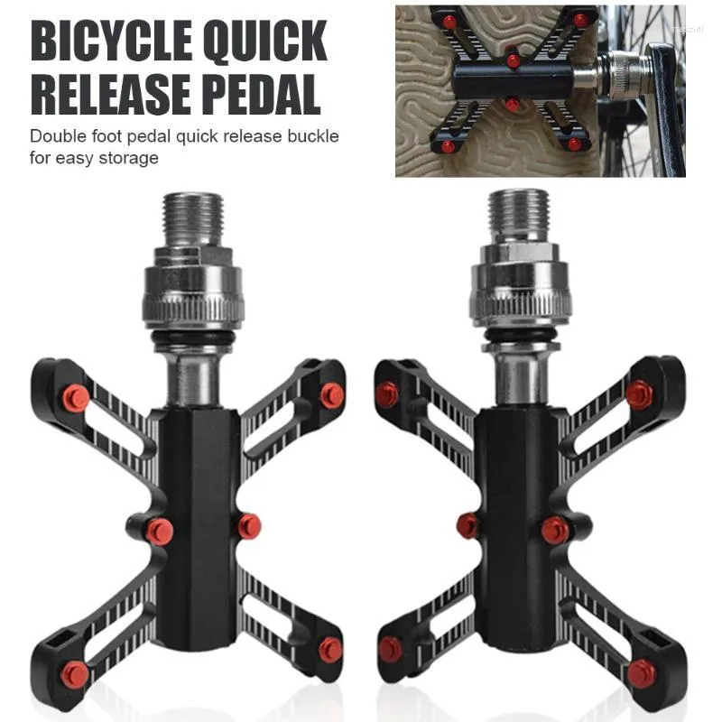 Cykelpedaler Mountain Quick Release Aluminium Alloy Ultralight Bicycle f￶r f￤llning / v￤gtillbeh￶r
