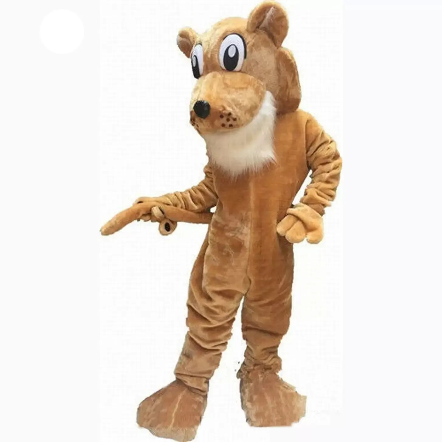 Bruine cougar mascotte kostuums kerstfeestje catoon chartoon karakter outfit pak volwassenen maat carnaval paas advertentiethema kleding