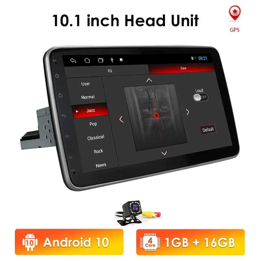 Universal 1 2 DIN CAR Audio Multimedia Player 10 1inch Touch Screen Autoradio Stereo Video GPS WiFi Radio Android MIC USB223S