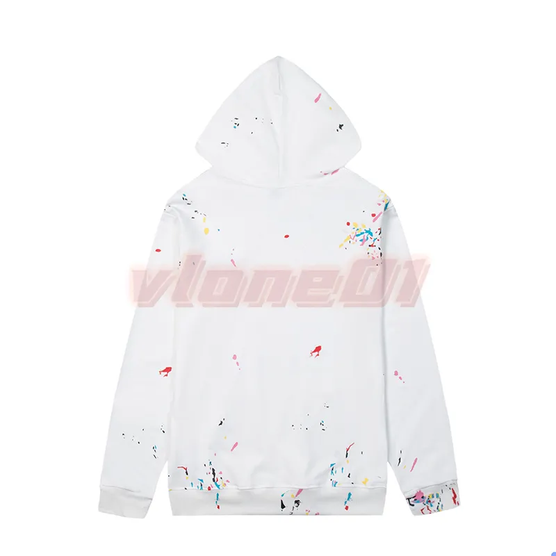 New Designer Hooded Hoodies Mens Fashion Colored Fireworks Printing Sweatshirts Couples Casual Loose Sweater Asian Size M-2XL