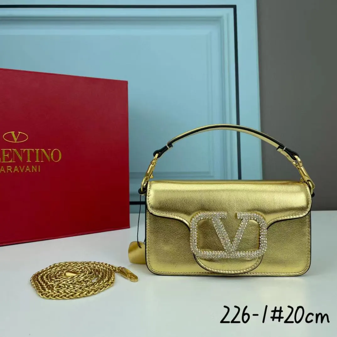 Gold VALENTINO Bag Key Wallets Handbag Famous Camera Designer Small